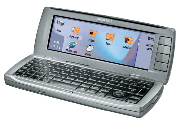 Nokia 9500; vorderseite (aufgeklappt); Quelle: nokia.com