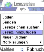 Neues Lesezeichen anlegen