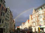 KrÃ¶peliner StraÃe mit Regenbogen